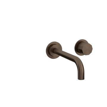 Toni Copenhagen Håndvaskarmatur til indbygning Toni Copenhagen Déca 1-grebs indbygningsarmatur m. 200mm-tud - bruneret messing