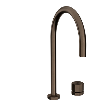 Toni Copenhagen Køkkenarmatur Toni Copenhagen Déca 1-grebs køkkenarmatur m. Ø200 C-tud - bruneret messing