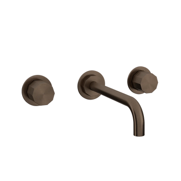 Toni Copenhagen Håndvaskarmatur til indbygning Toni Copenhagen Déca 2-grebs indbygningsarmatur m. 200mm-tud - bruneret messing