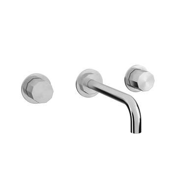 Toni Copenhagen Håndvaskarmatur til indbygning Toni Copenhagen Déca 2-grebs indbygningsarmatur m. 200mm-tud - krom