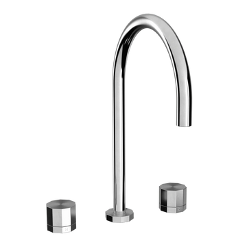 Toni Copenhagen Køkkenarmatur Toni Copenhagen Déca 2-grebs køkkenarmatur m. Ø200 C-tud - krom