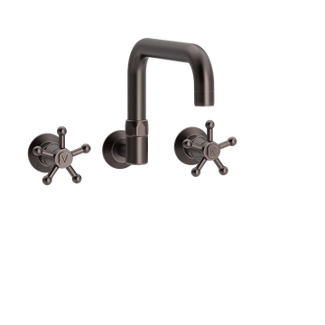 Toni Copenhagen Håndvaskarmatur Toni Copenhagen Indbygningsarmatur til køkkenvask med L200mm tud - bruneret messing