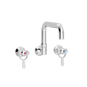 Toni Copenhagen Håndvaskarmatur Toni Copenhagen - Indbygningsarmatur til køkkenvask med L200mm tud - krom