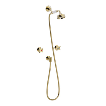 Toni Copenhagen Brusearmatur Toni Copenhagen Krydsgreb brusearmatur til indbygning - messing