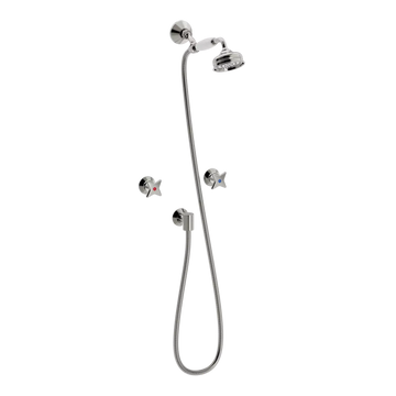 Toni Copenhagen Brusearmatur Toni Copenhagen Krydsgreb brusearmatur til indbygning - nikkel