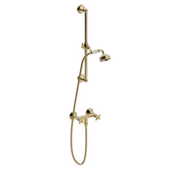 Toni Copenhagen Brusearmatur Toni Copenhagen Krydsgreb væghængt brusarmatur - messing