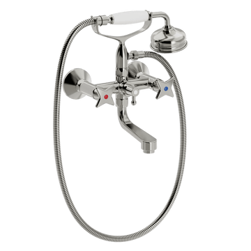 Toni Copenhagen Kararmatur Toni Copenhagen Krydsgreb Væghængt kar/brusearmatur - nikkel