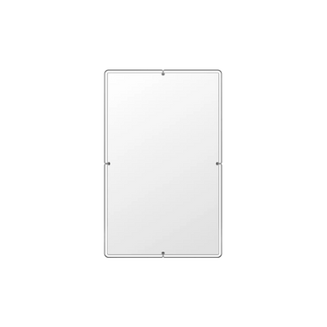 Toni Copenhagen Toni Copenhagen rektangulært spejl – 50x80x3cm – nikkel