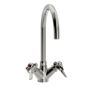 Toni Copenhagen Håndvaskarmatur Toni Copenhagen SP armatur m. Ø200 tud - nikkel