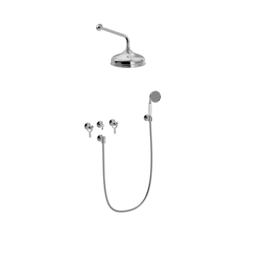 Toni Copenhagen Bruser til indbygning Toni Copenhagen SP brusearmatur til indbygning med hovedbrus Ø220 - krom