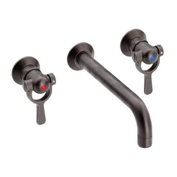 Toni Copenhagen Håndvaskarmatur Toni Copenhagen SP indbygningsarmatur m. fast tud 200mm - bruneret messing