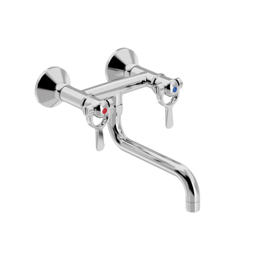 Toni Copenhagen Håndvaskarmatur Toni Copenhagen SP vægarmatur m. svingtud S200 mm - krom