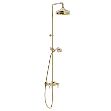 Toni Copenhagen Brusearmatur Toni Copenhagen SP væghængt brusearmatur med hovedbrus Ø220- messing