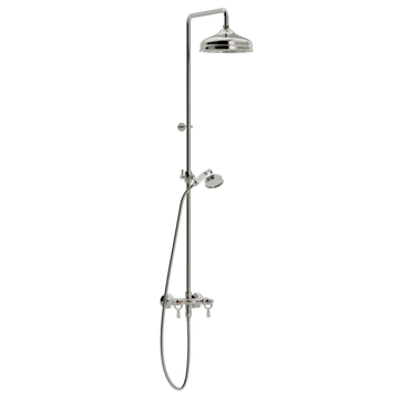 Toni Copenhagen Brusearmatur Toni Copenhagen SP væghængt brusearmatur med hovedbrus Ø220 - nikkel