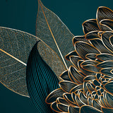 Vipanel Dekorationspanel Vipanel dekorationsvægpanel - Golden Flowers Velvet