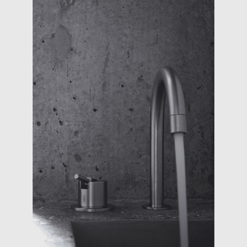 VOLA VOLA 590G-02 håndvaskarmatur - grå