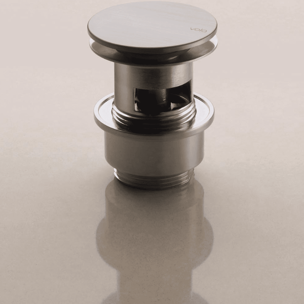 VOLA Tilbehør til badeværelse VOLA A62-27 1¼" bundventil med push-up ventil - mat sort Udstillingsmodel