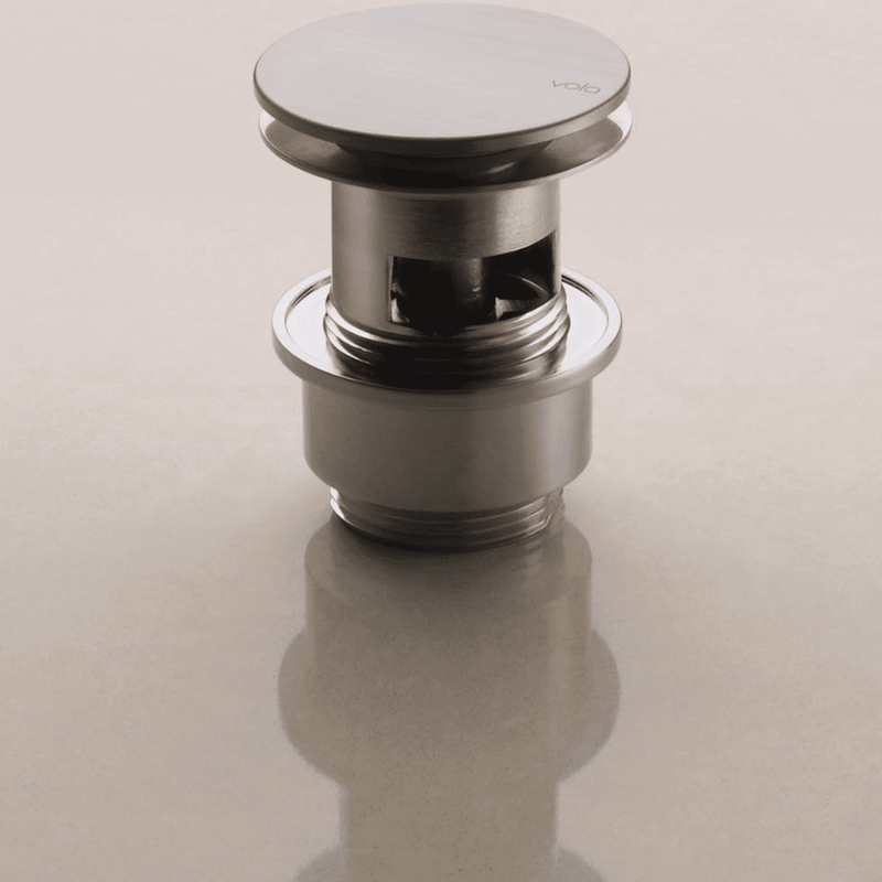 VOLA Tilbehør til badeværelse VOLA A62-27 1¼" bundventil med push-up ventil - mat sort Udstillingsmodel