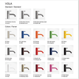VOLA VOLA T19/600-17 håndklædestang - blank sort