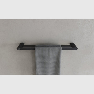 Copenhagen Bath Tilbehør til badeværelse Copenhagen Bath CB 200 - Dobbelt håndklædeholder mat sort