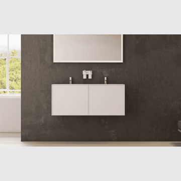 Copenhagen Bath Badeværelsesmøbler Copenhagen Bath Nexø 120 kabinet med dobbelt vask - mat hvid