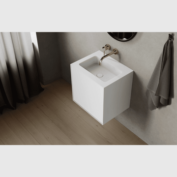 Copenhagen Bath Badeværelsesmøbler Copenhagen Bath Nexø 50 kabinet med center vask - mat hvid