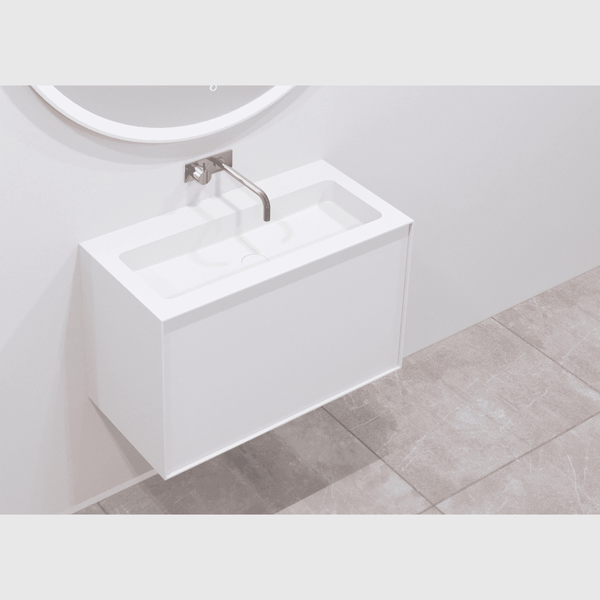Copenhagen Bath Badeværelsesmøbler Copenhagen Bath Nexø 80 kabinet med center vask - mat hvid