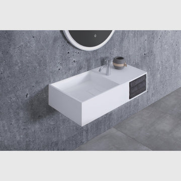 Copenhagen Bath Håndvaske Copenhagen Bath Søndersø 80 håndvask, venstre