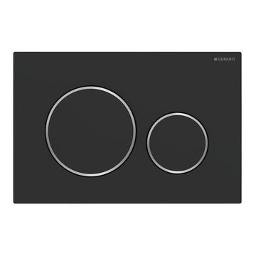 Geberit Trykplade Sigma 20 betjeningsplade, matsort/krom