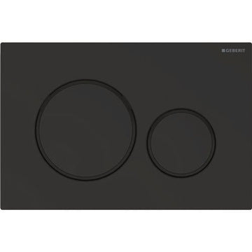 Geberit Trykplade Sigma 20 betjeningsplade, sort mat/ sort