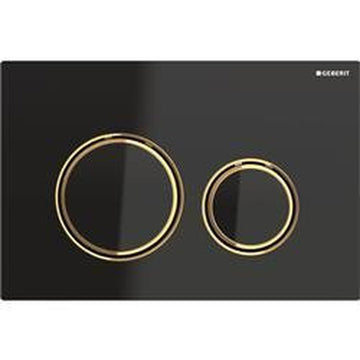 Geberit Trykplade Sigma 21 betjeningsplade, messing/sort