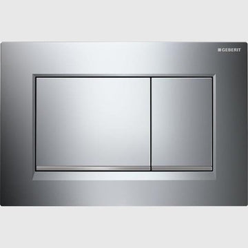 Geberit Trykplade Sigma 30 betjeningsplade, krom/mat krom