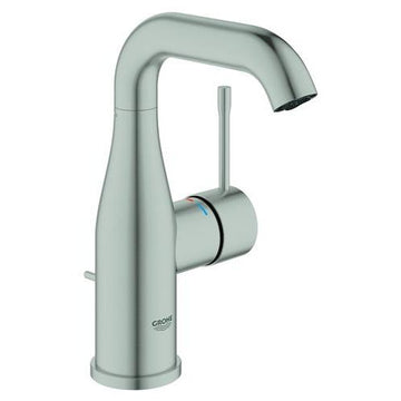 Grohe Håndvaskarmatur Grohe Essence New M size håndvaskarmatur m/bundventil, supersteel