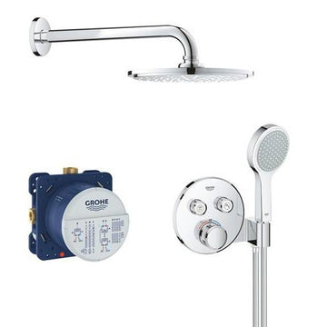 Grohe Bruser Grohe Grohtherm SmartControl sampak rund med håndbruser Power&Soul Cosmopolitan 115 - krom