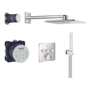 Grohe Bruser Grohe Smartcontrol sampak firkantet med Rainshower 310 SmartActive Cube - krom