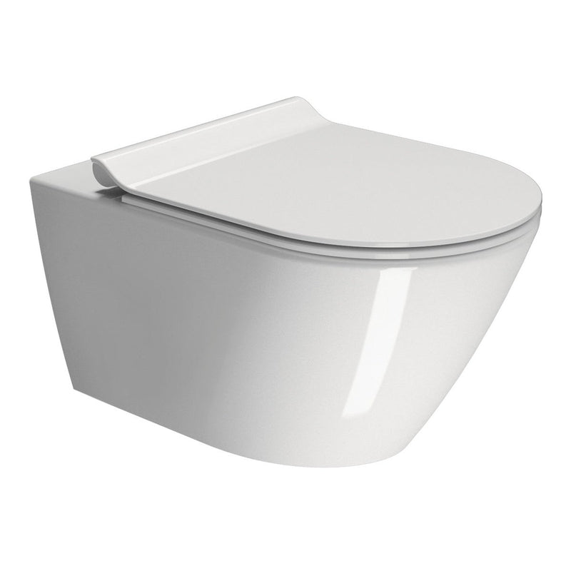 GSI Toilet GSI Kube X vægtoilet 55x35 cm - hvid