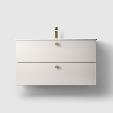 HAVEN Badeværelsesmøbler HAVEN H3/100 badeværelsesmøbel, porcelænshåndvask - White