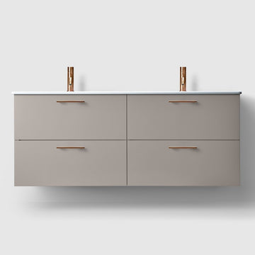 HAVEN Badeværelsesmøbler HAVEN H3/140 badeværelsesmøbel, porcelænshåndvask - Warm Grey