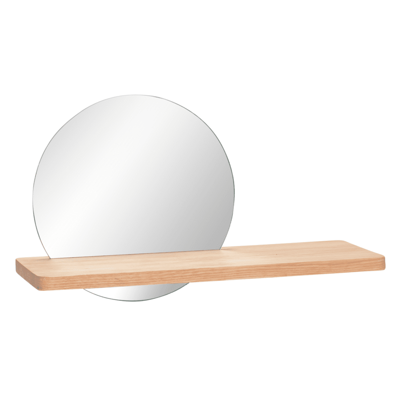 Hübsch Tilbehør til badeværelse Hübsch Balance Mirror - vægspejl med hylde