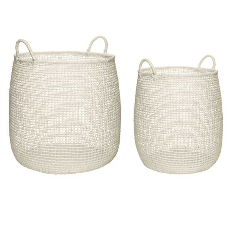 Hübsch Hübsch Mist Baskets White - 2 stk
