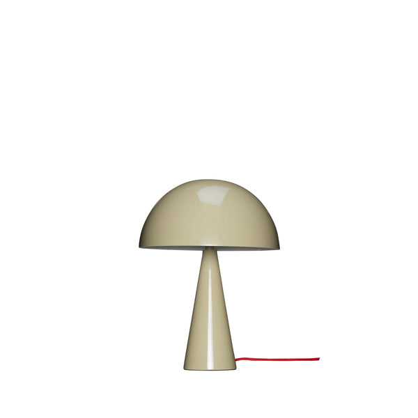 Hübsch Hübsch Mush Bordlampe Mini - ø25 - Sand/Rød