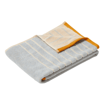 Hübsch Tilbehør til badeværelse Hübsch Promenade Towel Small Blue/Sand - 50x100cm