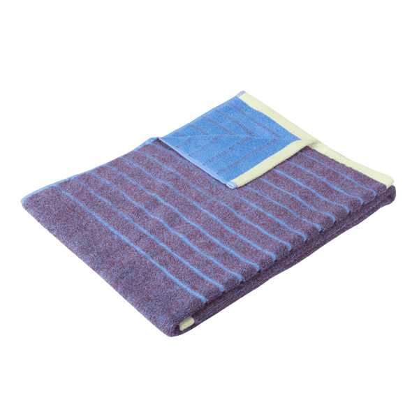 Hübsch Tilbehør til badeværelse Hübsch Promenade Towel Small Purple/Blue - 50x100cm