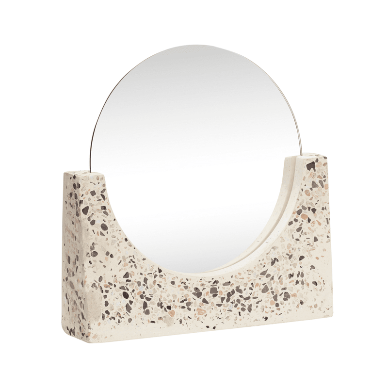 Hübsch Tilbehør til badeværelse Hübsch Sort Table mirror - Terrazzo spejl