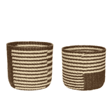 Hübsch Hübsch Twine Baskets Natural/Brown - 2 stk