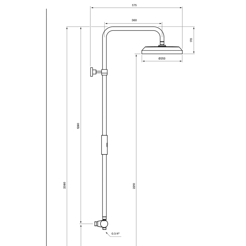 Tapwell Bruser Tapwell ARM5200 brusesystem med termostat - krom