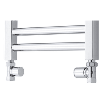 TVS Håndklædetørrer TVS 110 ligeløbende ventilsæt manuel, vendbar - krom