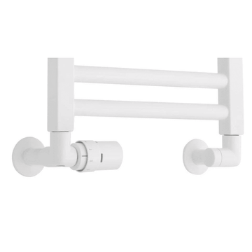 TVS Håndklædetørrer TVS 121 vinkel returventilsæt venstre monteret - hvid