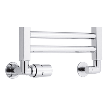TVS Håndklædetørrer TVS 121 vinkel returventilsæt venstre monteret - krom