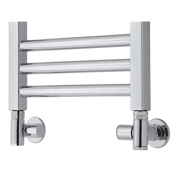TVS Håndklædetørrer TVS 130 vinkel ventilsæt kombi - krom